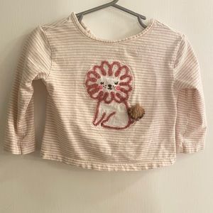 Zara long sleeve lion tee